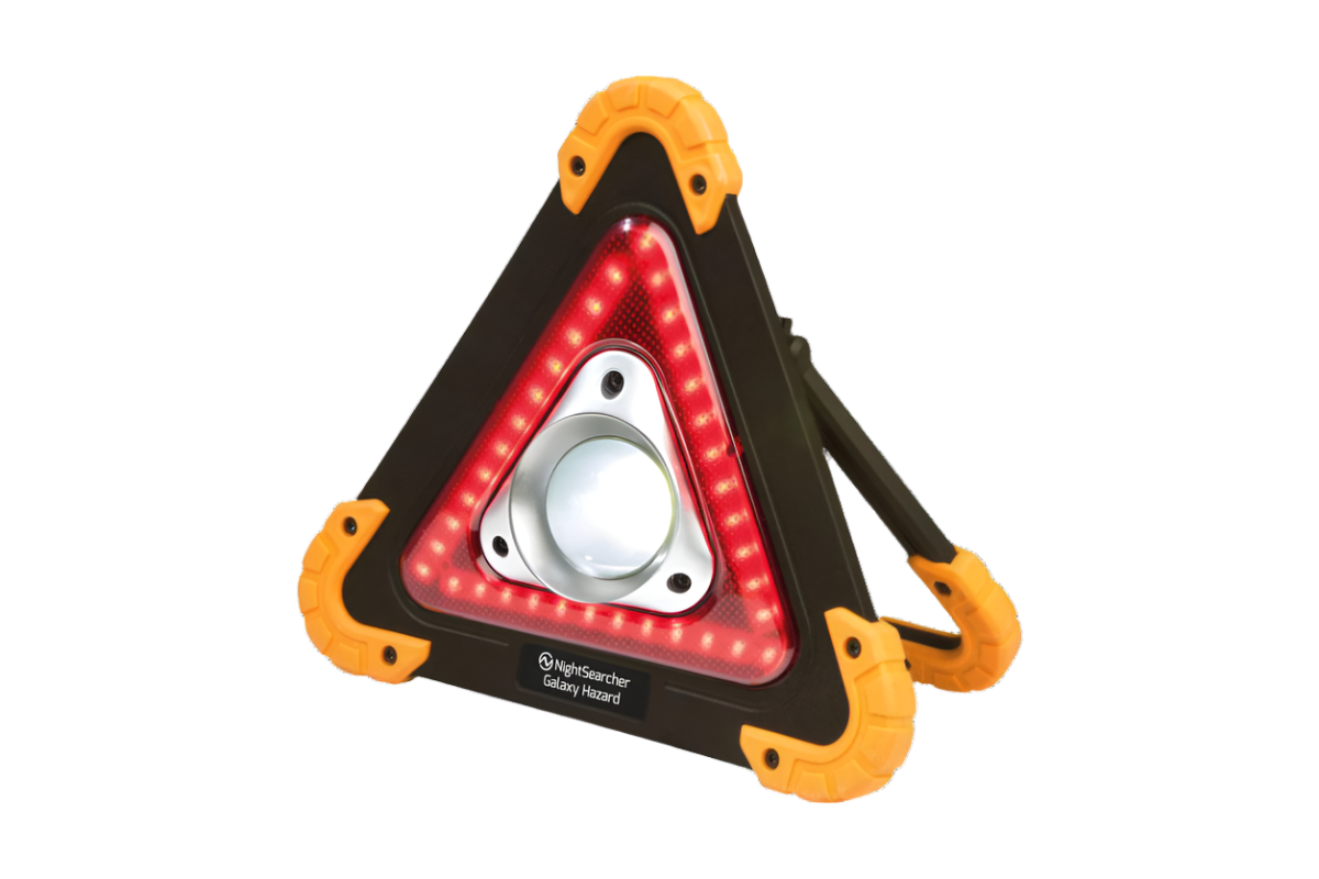 Galaxy Hazard - Rechargeable White Floodlight / Red Hazard Light | 1200 Lumens | Integrated PowerBank