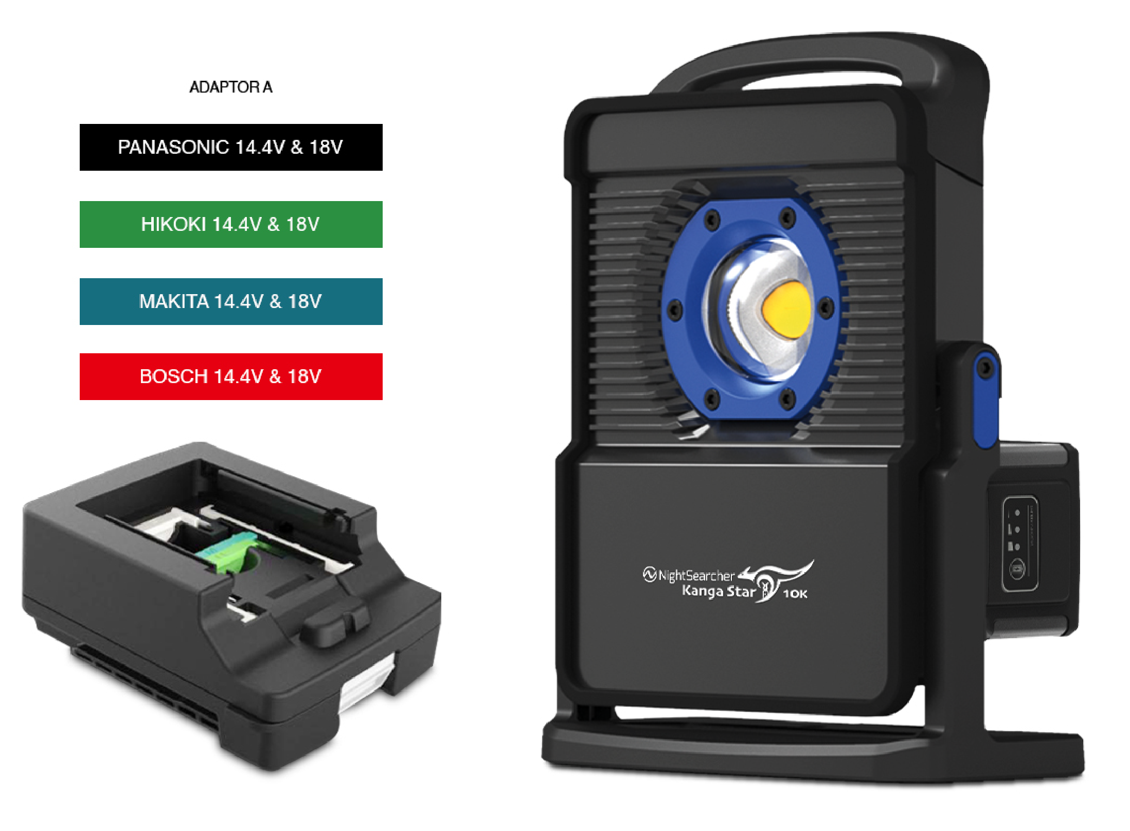 KangaStar 10K | 10,000 Lumens | Powertool Battery Work light