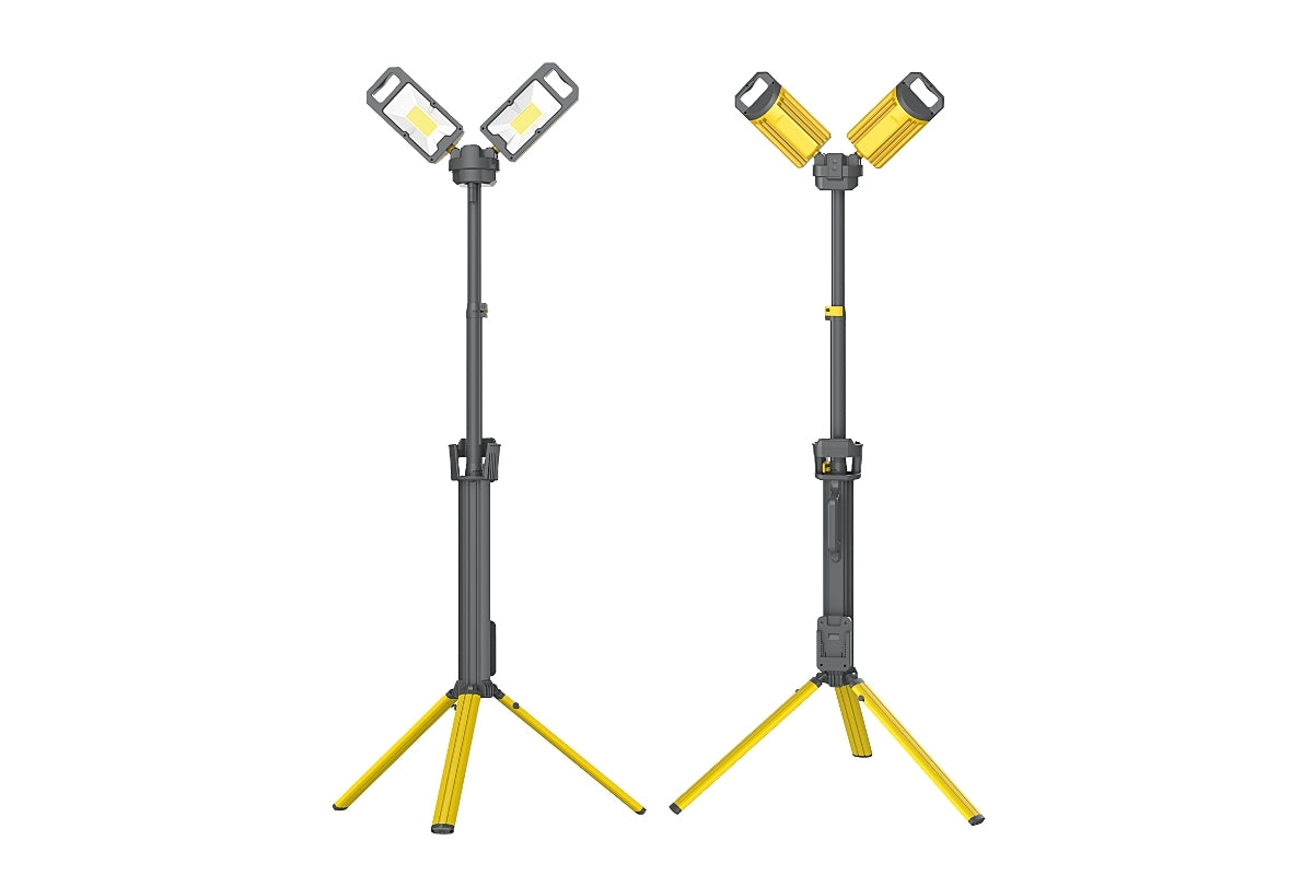 Tower Pro 5K - 5000 Lumens | Collapsible Rechargeable/AC Work Light with Built in Tripod (EU Plug)