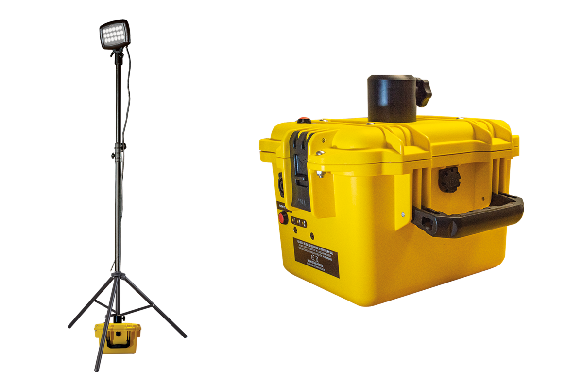 Solaris Megastar 20K | 20000 Lumens | 24Ah | Rechargeable Floodlight