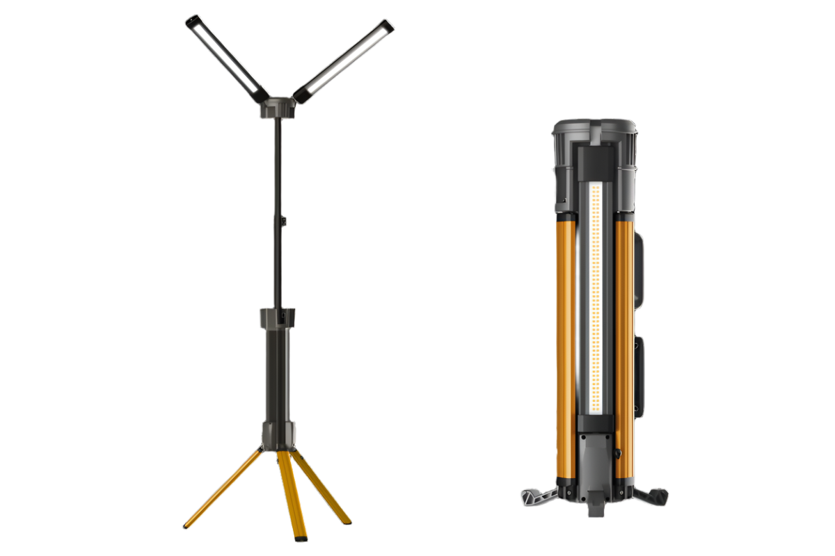 Tower Pro 10K - 10000 Lumens | Collapsible Rechargeable/AC Work Light with Built in Tripod (EU Plug)