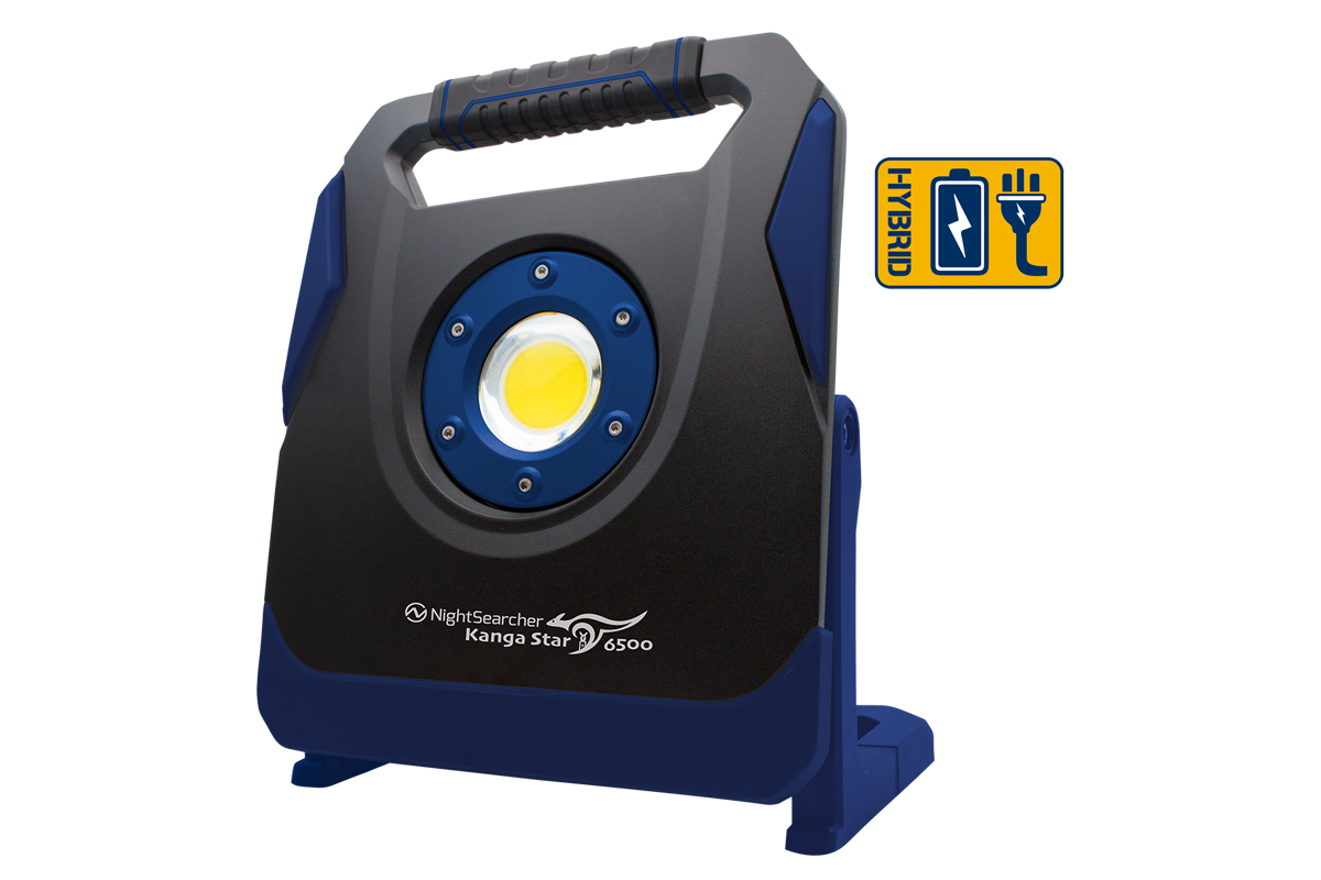 KangaStar 6.5K | 6500 Lumens | Powertool Battery and AC Work light