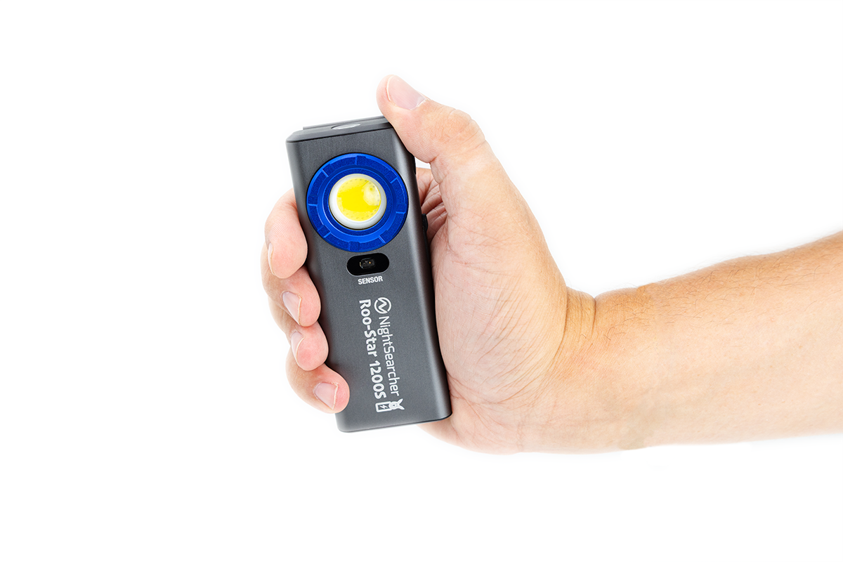 RooStar 1200S | 1200 Lumens | Rechargeable Slim Work light With Sensor