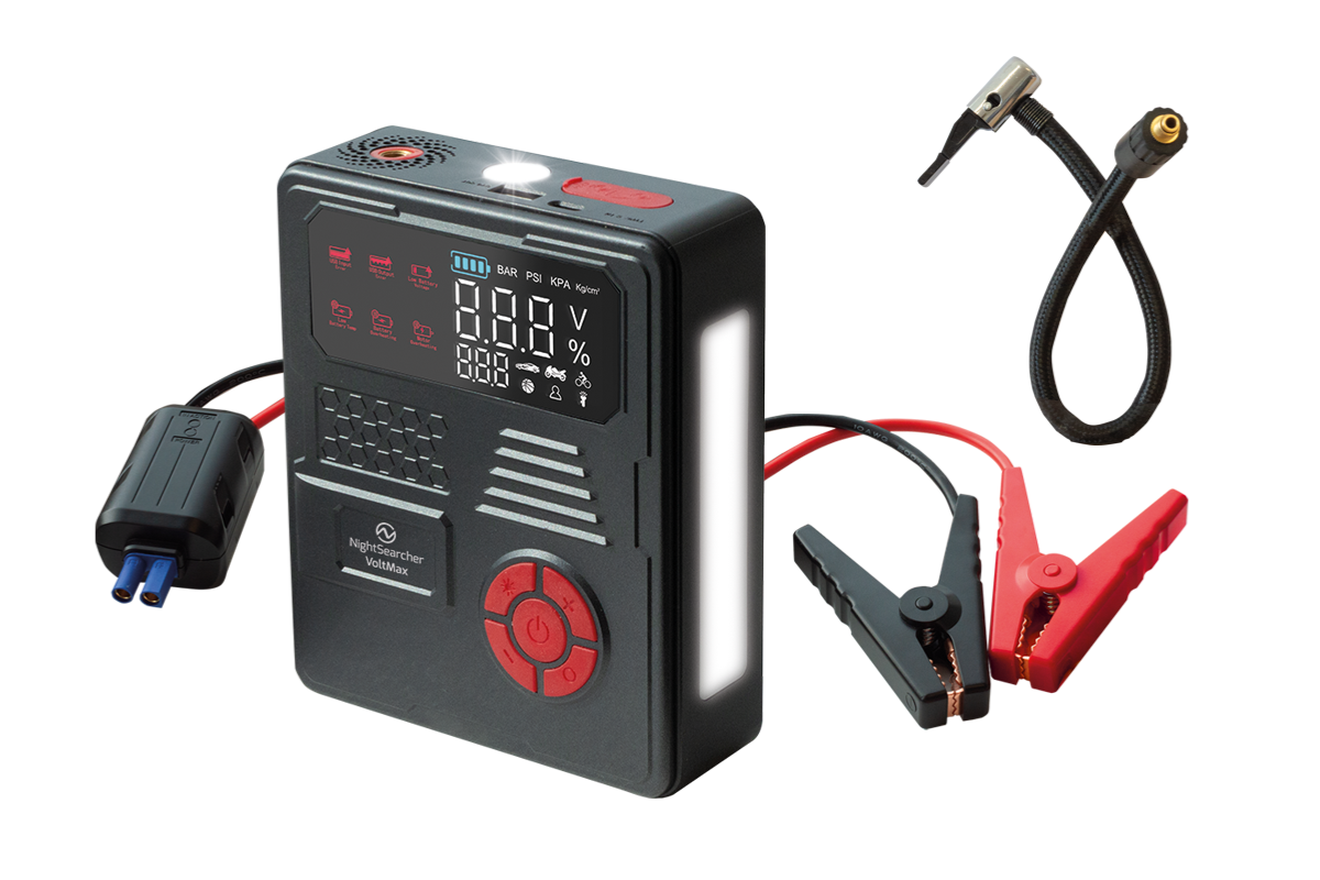 VoltMax | Rechargeable Jump starter / Digital Air compressor / Floodli