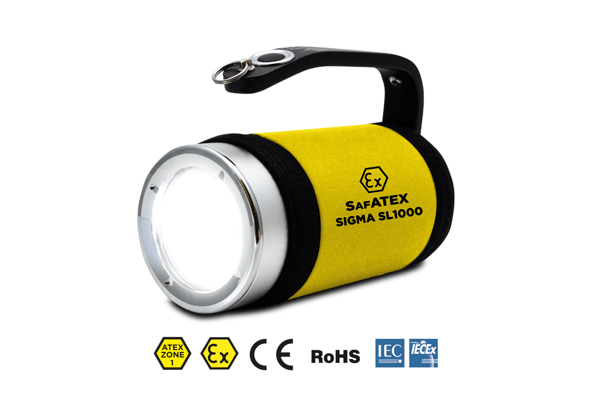 Sigma RSL 1000 | 890 Lumens | Zone 1 | Rechargeable ATEX Searchlight