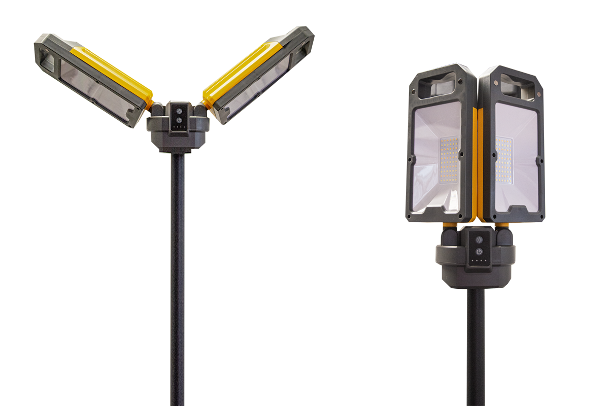 Tower Pro 5K - 5000 Lumens | Collapsible Rechargeable/AC Work Light with Built in Tripod (EU Plug)