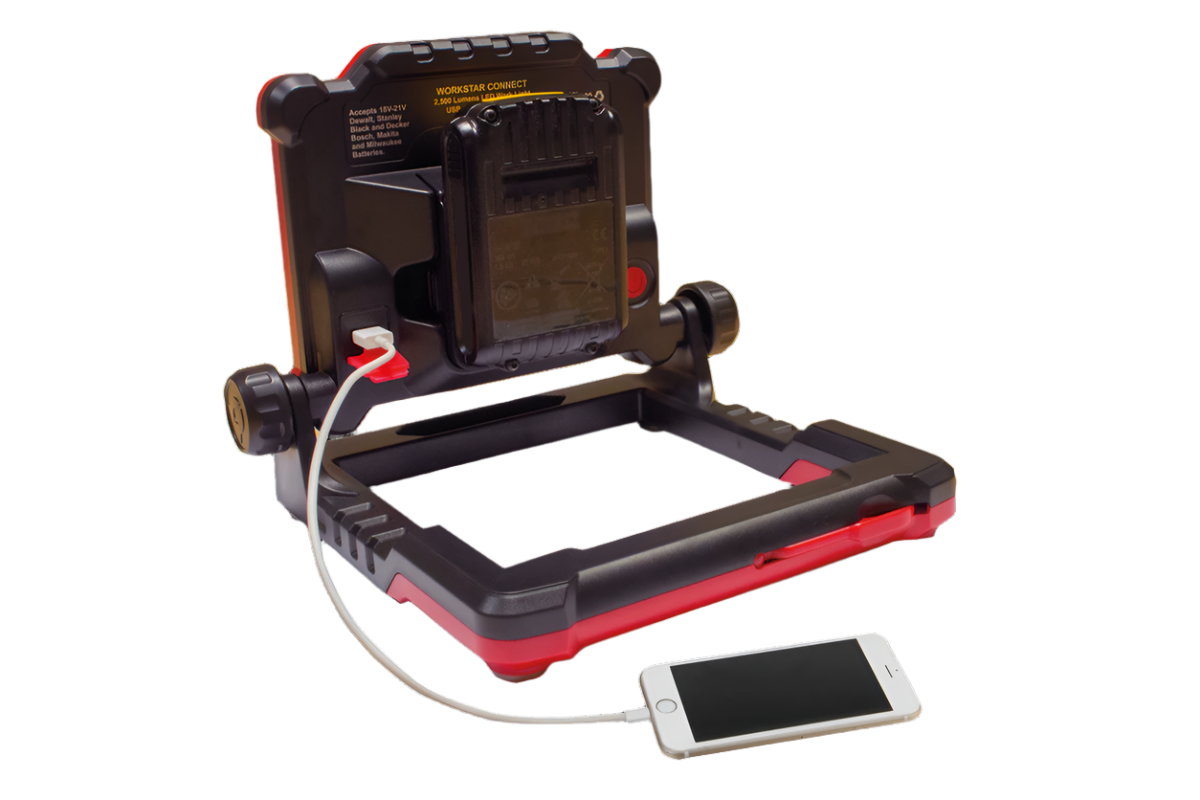 WorkStar Connect | 3000 Lumens | Powertool Battery Work light